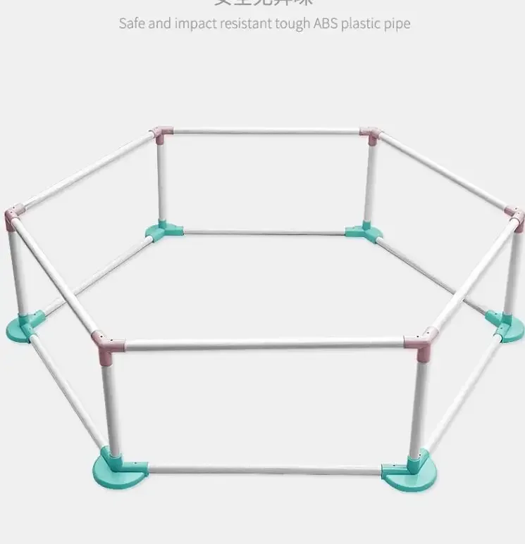 Hexagonal Baby Barrier, Ocean Ball Pool, Children's Indoor Play Fence, Safe Crawling Mat, Baby Playground Playpen 5
