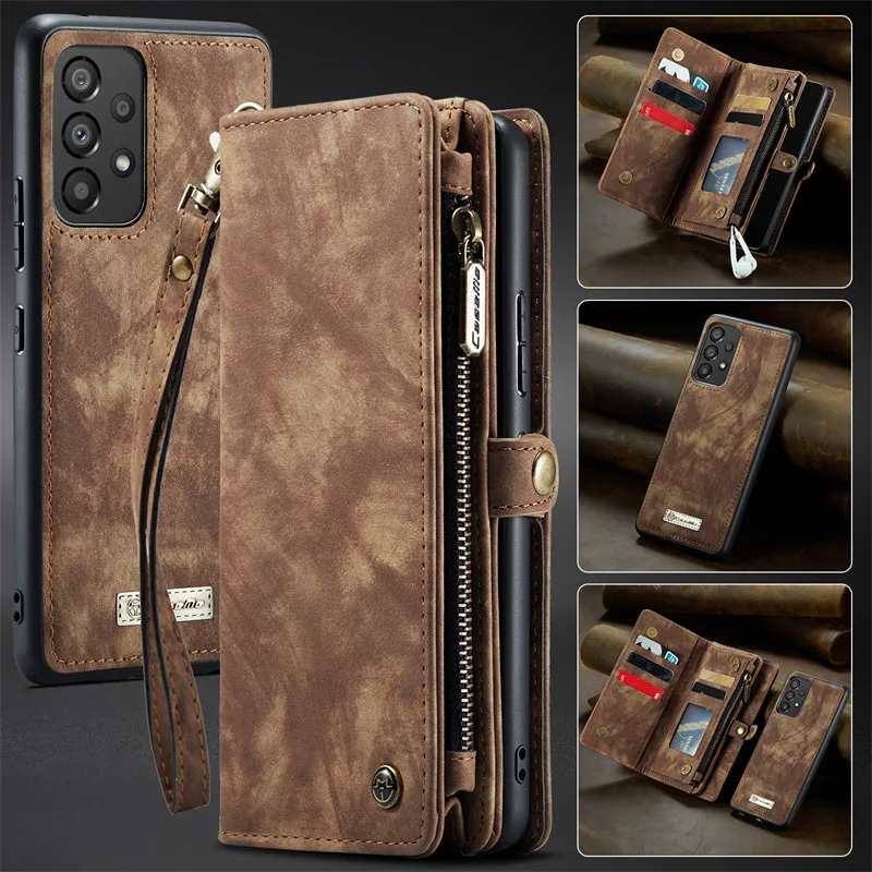 Premium Magnetic Flip Leather Wallet Phone Case with Card Holder