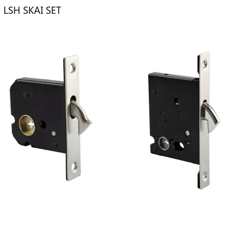 1Pc Indoor Door Hook Lock Security Door Mechanical Lock Body High Quality Zinc Alloy Cylinder Household Hardware Lockset