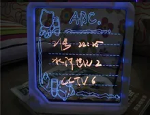 

led display fluorescence plate with a highlighter free to write Free shipping LED message board /Led Writing Board