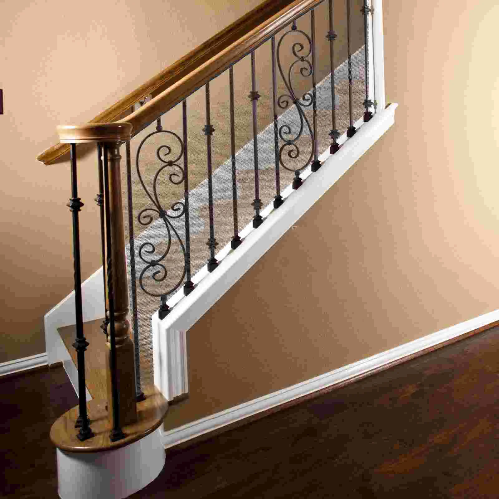 Railing Net Safety Pet Netting for Black Protect Stair Proof Mesh Indoor Home