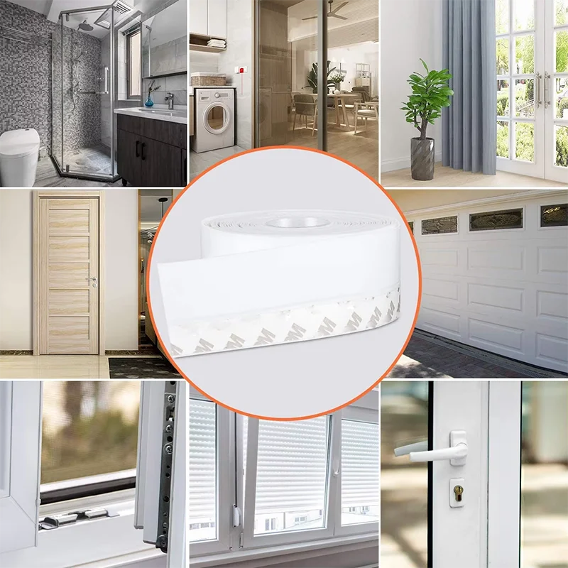 5Meters Door Window Seal Strip Self Adhesive Silicone Rubber Weathering door window seal strip