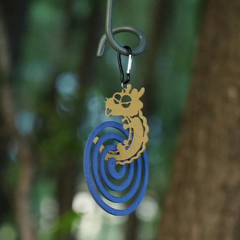 Outdoor Dragon Hook, Portable Creative Metal Mosquito Coil Rack Multi-purpose Storage Buckle, Camping Equipment Camping Gear