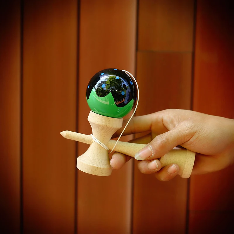 

Wooden Kendama for Children Outdoor Throw and Catch Ball Game Toy Skillful Juggling Ball Kendama for Beginner Kids