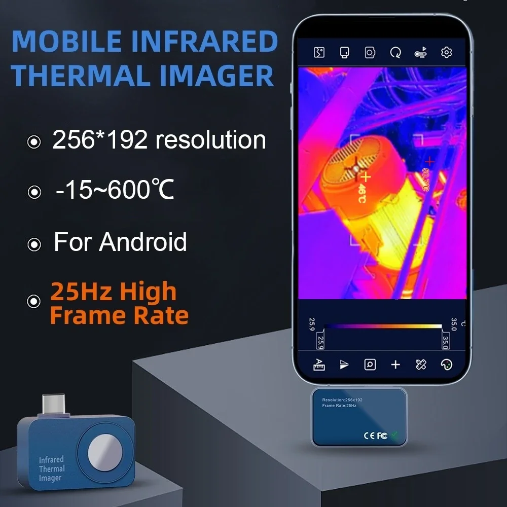 TOOLTOPT7256192AndroidThermalImagingCamera25HzMobileThermal