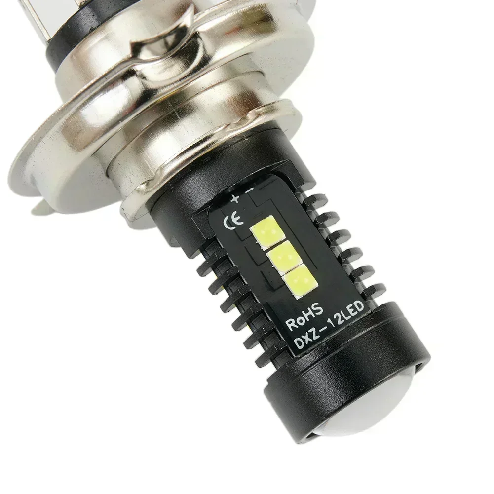 9003 자동차 전구 COB 변환 H4 LED 순백색 교체, 하이 로우 빔 헤드라이트, 1800LM, 1PC, 6000K, 60W