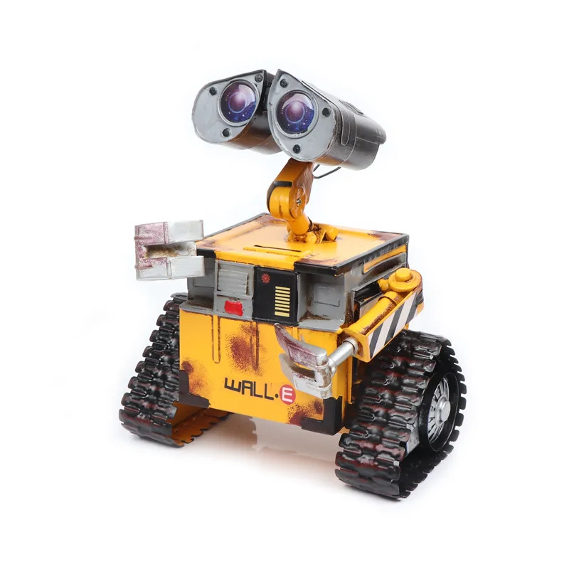 Disney Wall E Robot Movie Action Figure Steel Metal Model Robot Kawaii Wall-E Figurine Giocattolo Per Bambini Per Ragazzo Kid Child Toy Friend
