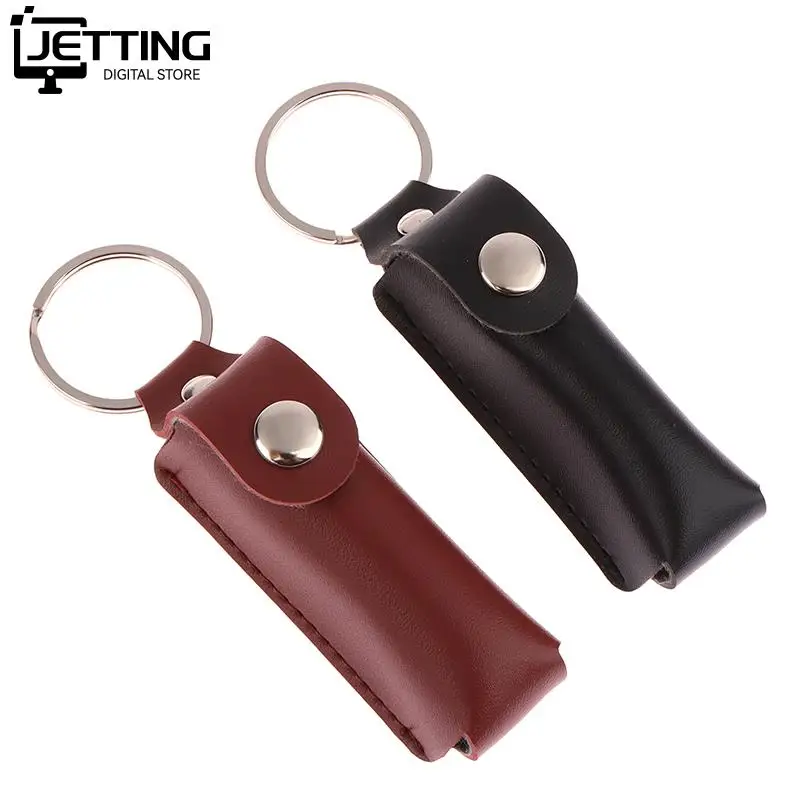 USB flash drive protective bag portable pocket leather key ring