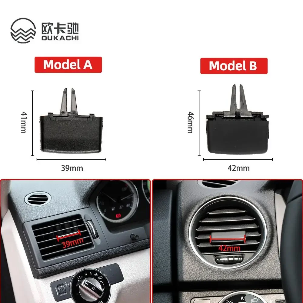 2048305554 Clip Scorrevole per Griglia di Ventilazione AC Anteriore Auto per Mercedes Benz Classe C GLK C180 C200 C260 GLK300 - immagine 6
