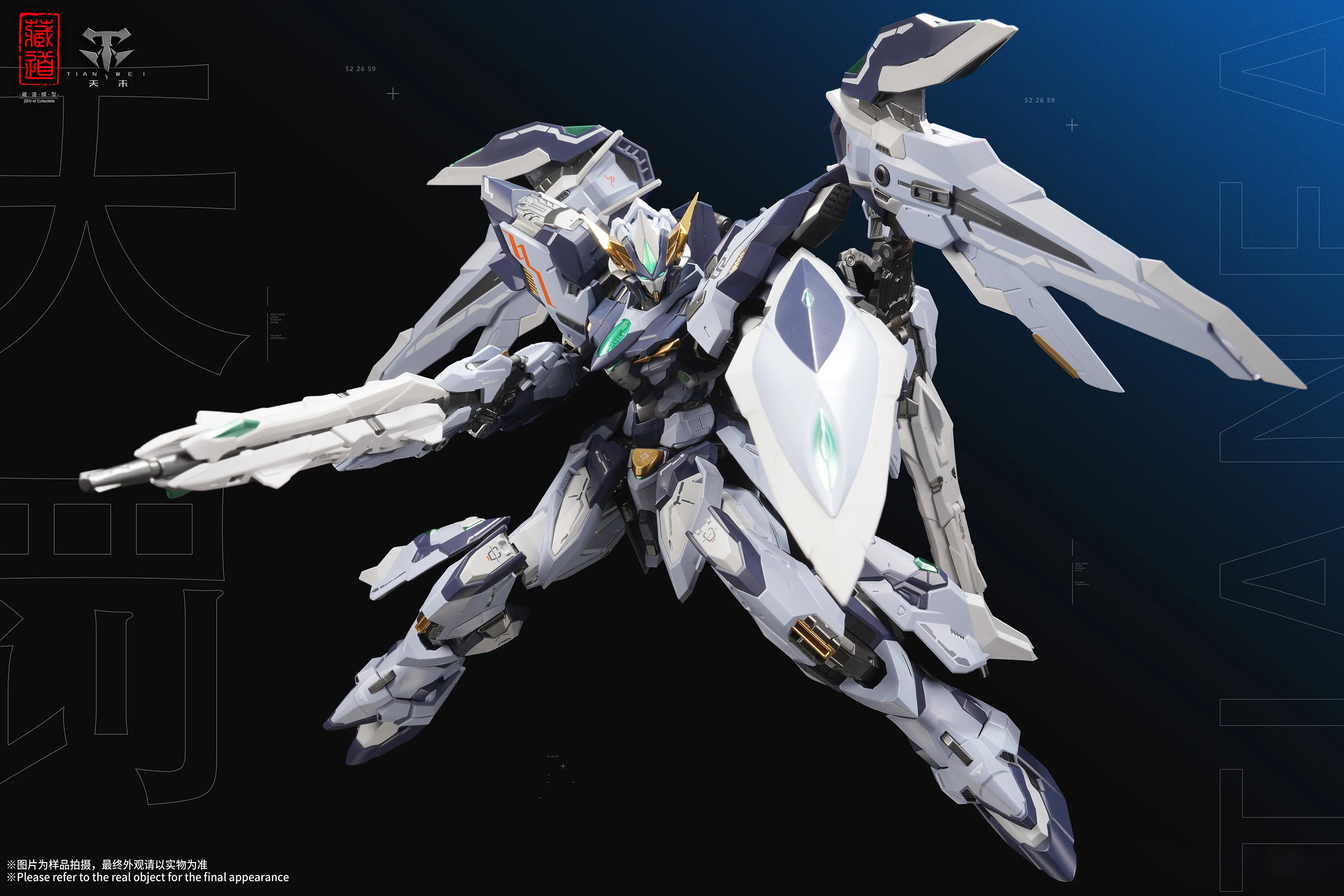 メタルビルド風合金フィギュア Tianfa CD-TG02K 限定版 Zen Of Collectible 藏道模型 CD-TG02 Tian Fa 天罚 – VCA Gundam