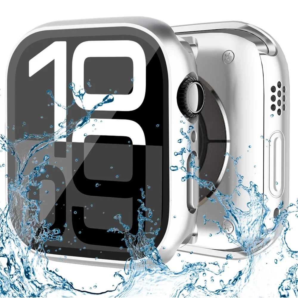 All-in-One 360° Protective Apple Watch Case with Tempered Glass Screen Protector