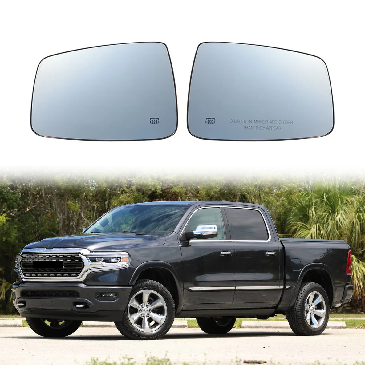 

Для 2009-2019 Dodge RAM 1500 2500 автомобильное переднее правое боковое крыло с подогревом стекло для зеркала заднего вида