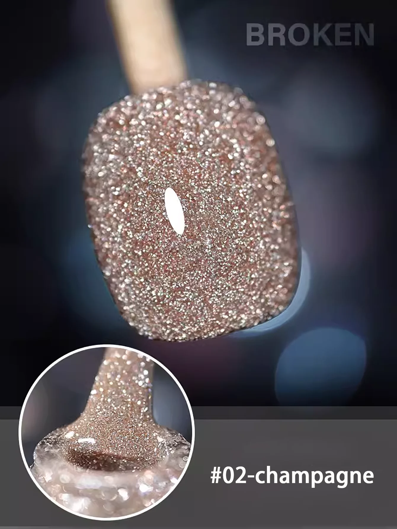 10ML 1-12 Stück Roter Nagellack mit Zerkleinerten Diamanten, Weißer Glitzer-Nagellack mit Hoher Dichte – Detail 26