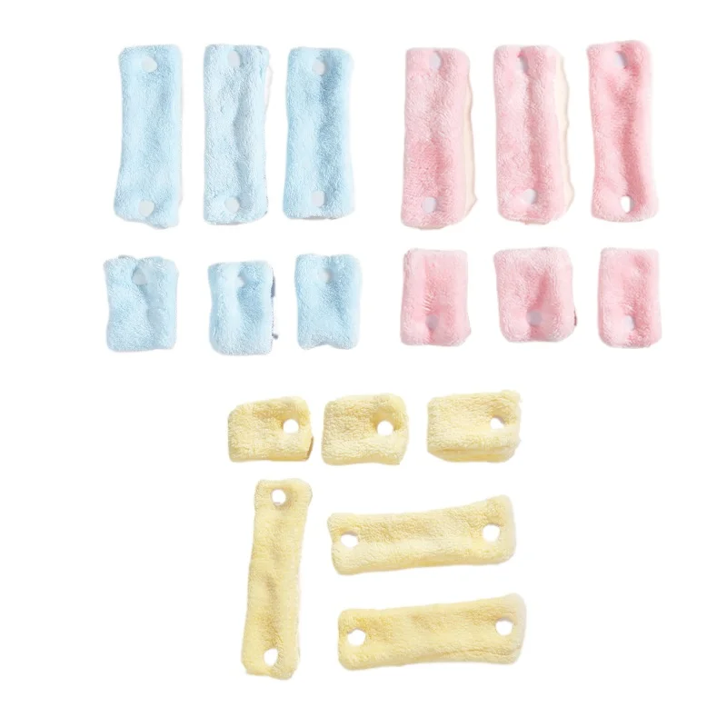 6pcs Soft Hair Rollers Heatless Hair Curlers for Kids Thick Pillow Cloth No Hurt Roller Large Long for Sleep NightTime