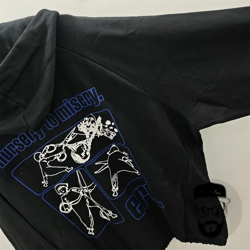 Free shipping high-quality ERD Men Hooded Sweatshirts Women Clothing Printed Jacket 1:1 Casual Loose Zipper Hoodie