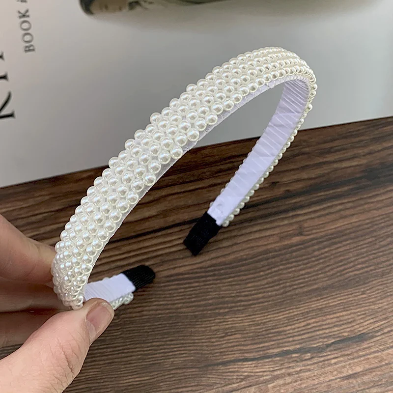 2022 neue Einfache Geometrische Haarband Perle Haar Hoop Frauen Mädchen Kristall Headwear Stirnband Haar Ornament Mode Haar Zubehör – Detail 19