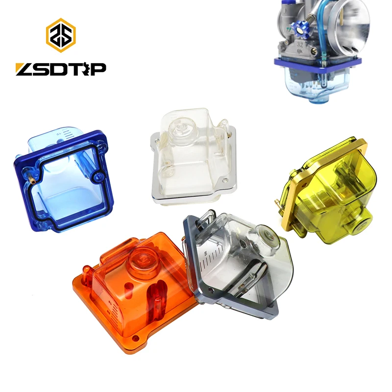 Motorcycle Carburetor Float Bowl ZSDTRP PWK PZ Carburetor Clear Float Bowl For PWK I/II/III IV/KSR EVO PZ26/27/30/32 Carbs