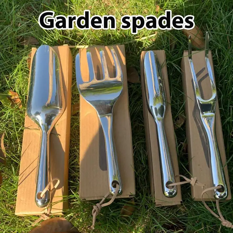 

Лопата из нержавеющей стали, маленькая садовая лопата, сельскохозяйственные инструменты для сада, лопата для посадки цветов, лопата для пересадки, ослабляющая вилка