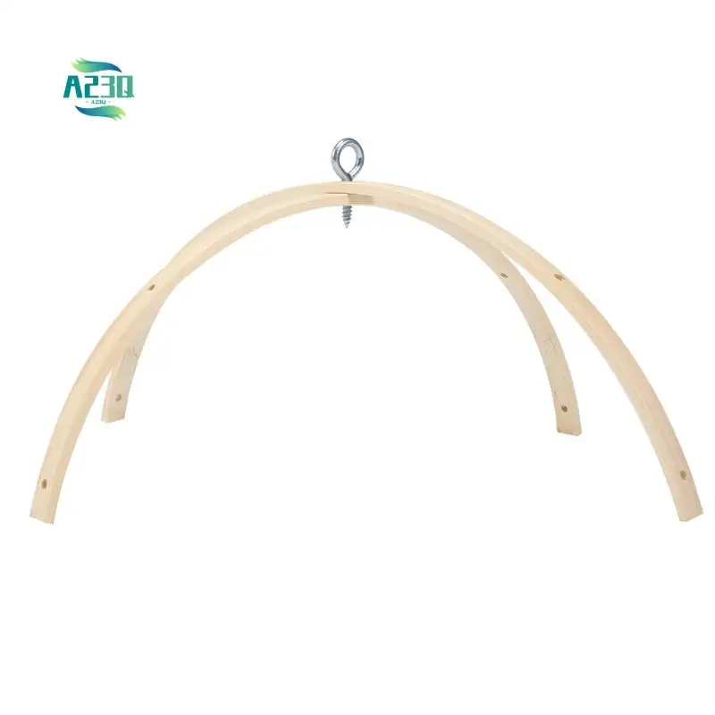 Baby Mobile Kit Frame DIY For Crib Decorative Natural Wooden