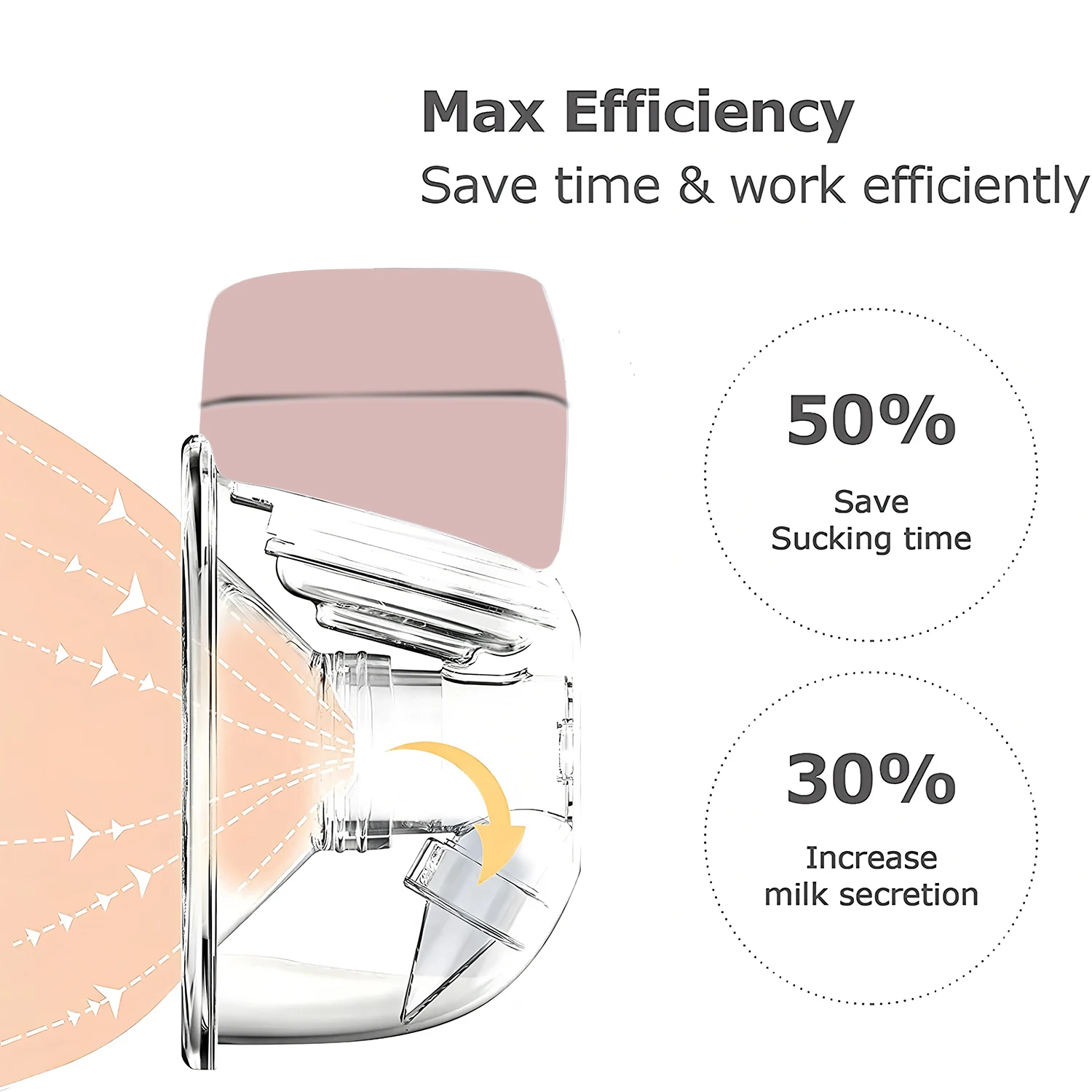 Wearable Electric Breast Pump Hands Free Portable Milk Extractor_voghion.com