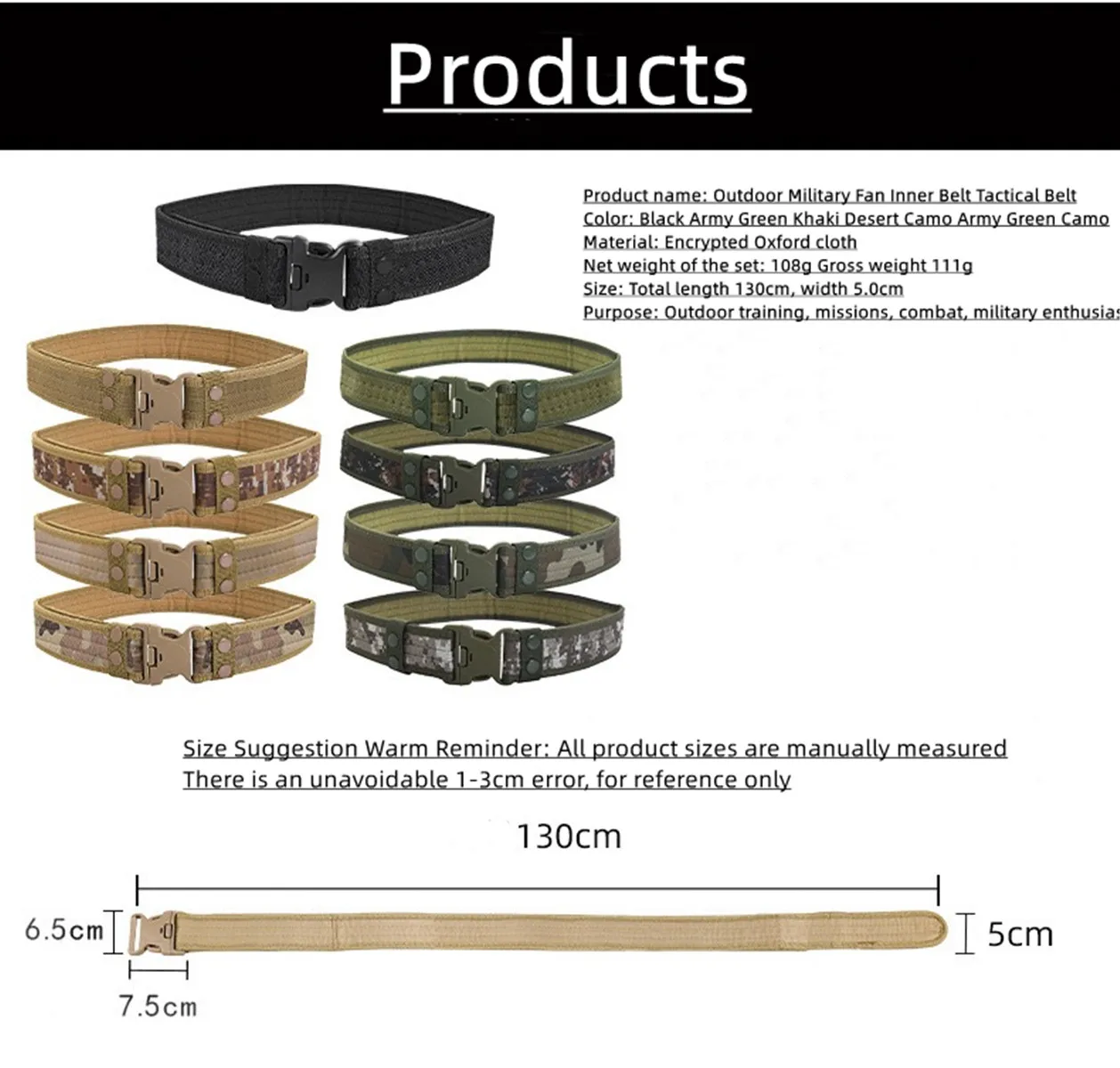 9-color 130cm  new military style combat belt, quick release tactical belt, fashionable men\'s canvas belt, outdoor waist trainer
