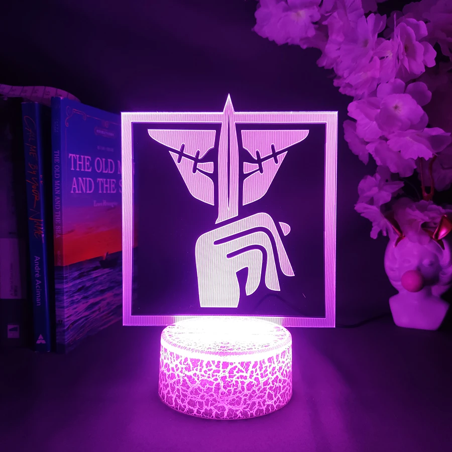 Rainbow Six: Siege Game Lamp Skull Rain Action Defender Operator Cavilla Skill Quiet Logo 3D Acrylic Nightlight Caveira Decor