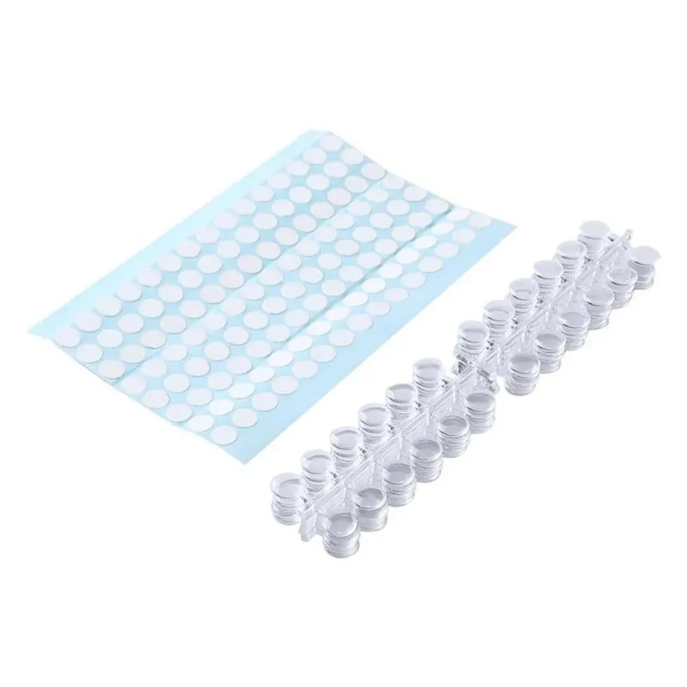 120pcs Nail Polish Display Table With Stickers Polka Dot Color Card Nail Display Board Pea Bean Swatch Salon Showing Shelf