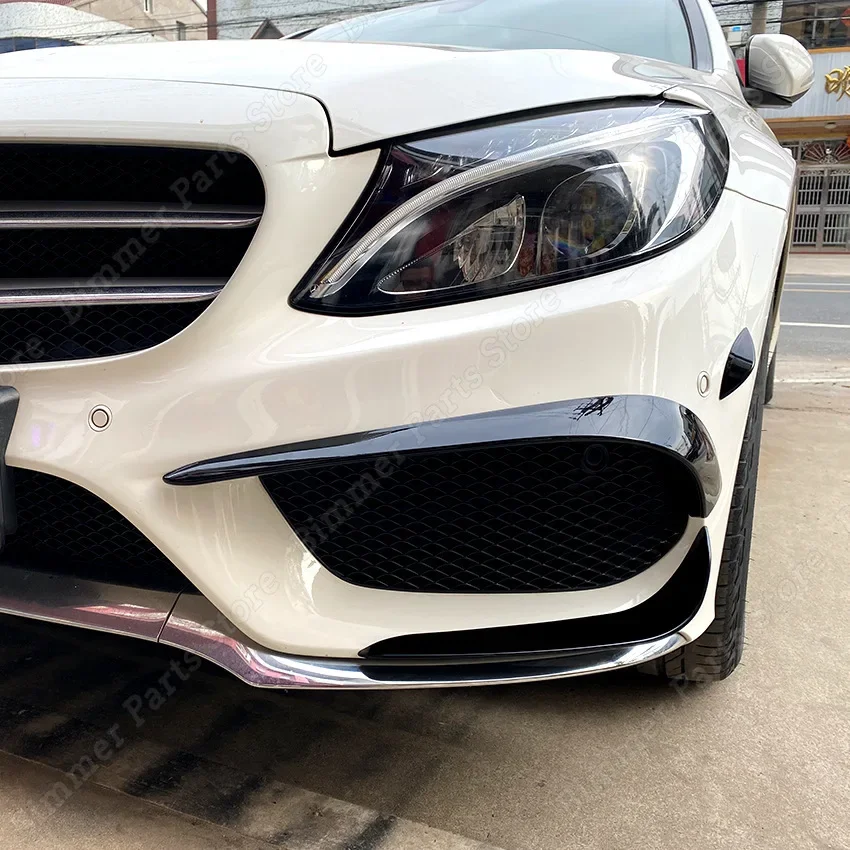 

Car New Front Bumper Front Fog Lamp Standard Strip Air Knife Trim Mercedes-Benz C-Class W205 C200 C260 C43 AMG 2015 - 2018
