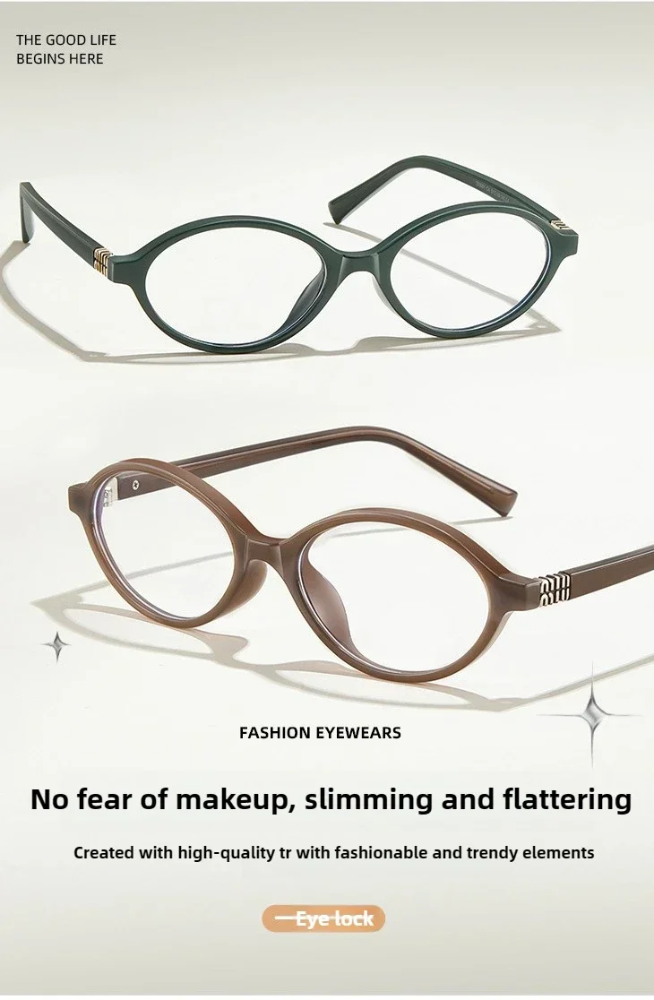 Oval Reading Glasses - Classic Oval Frames With Photochromic Lenses For Women Small Frames