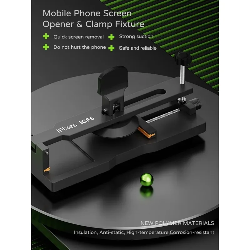 Ifixs ICF6 휴대폰 LCD 화면 분해 열기 도구, 아이폰 안드로이드 휴대폰용, LCD 화면 후면 커버 분리기 고정장치