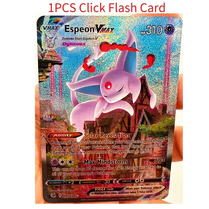 

Pokemon зеркаon Vmax игрушки хобби Коллекционная игра Коллекция аниме-открытки