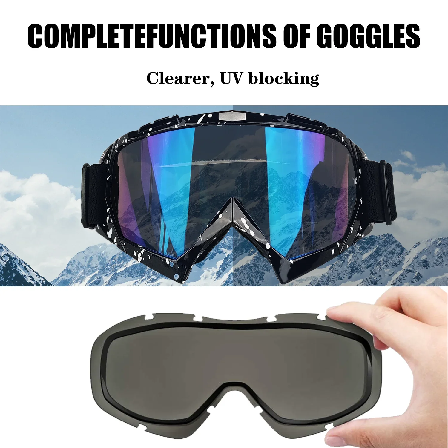 Motorcycle Goggles Christmas Present For Men Motocross Safety Protective ATV MX Helmet Goggles Vintage Driving Glasses