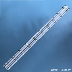 4PCS LED Backlight Strip 10Lamps For LB-GM3030-GJPHP434X10AUS2-X IC-B-AOAG43DA28 43PUS7505 43PUS6554/12 43PUS6504 43PUS7505/60