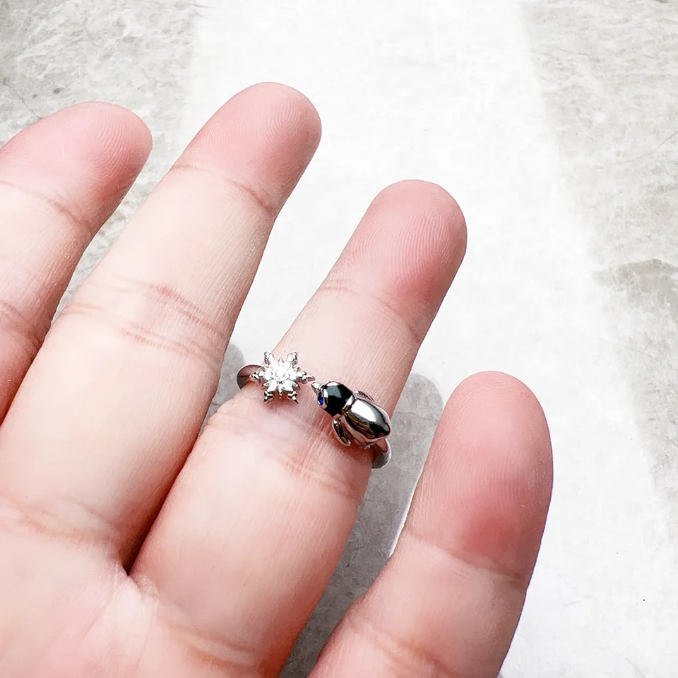 Ring Snowflakes and Penguin Brand New Cute Winter Gift Fine