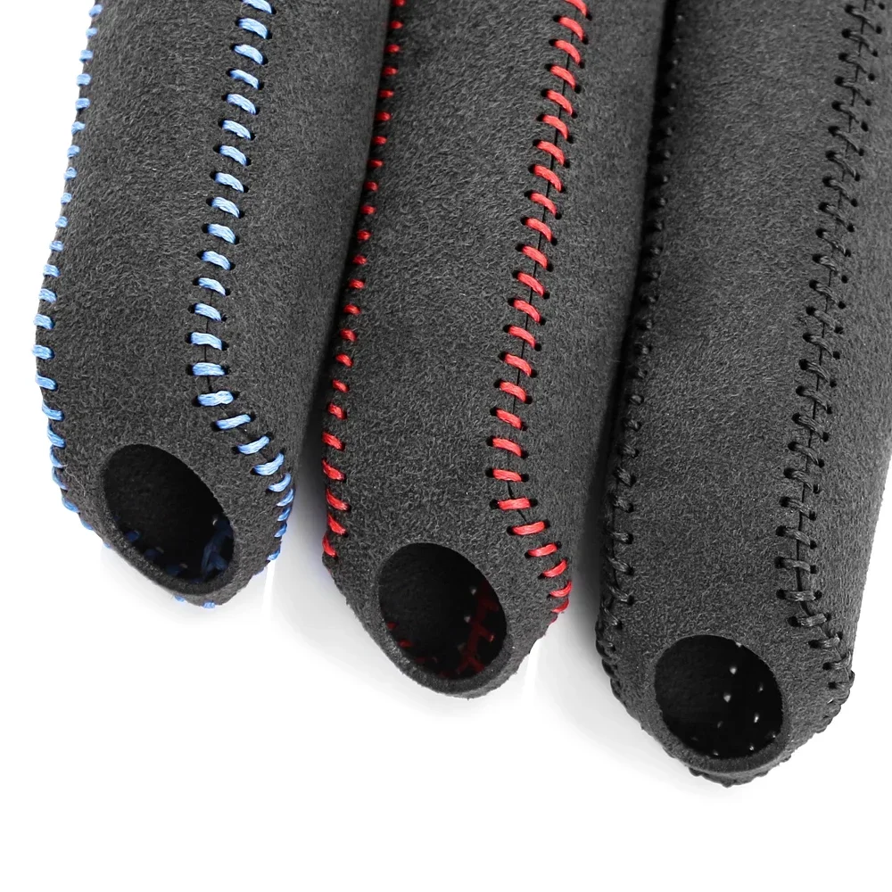 Suede Style Handbrake Sleeve Leather Handbrake Grips Cover Car Interior Accessories