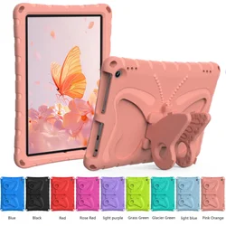 Kids' 3D Cartoon Butterfly EVA Tablet Case with Stand - 10.1 Inch - HD10 10.1 2021 11th (Pink Orange)