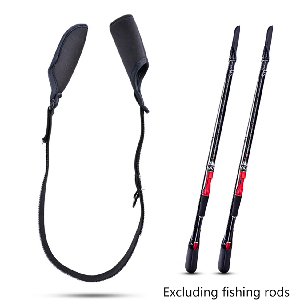 Fishing Rod Tie Pole Tip Cover Strap Fastener Sleeves Fishing Rod Strapping Wrap Pole Protector Outdoor Accessories