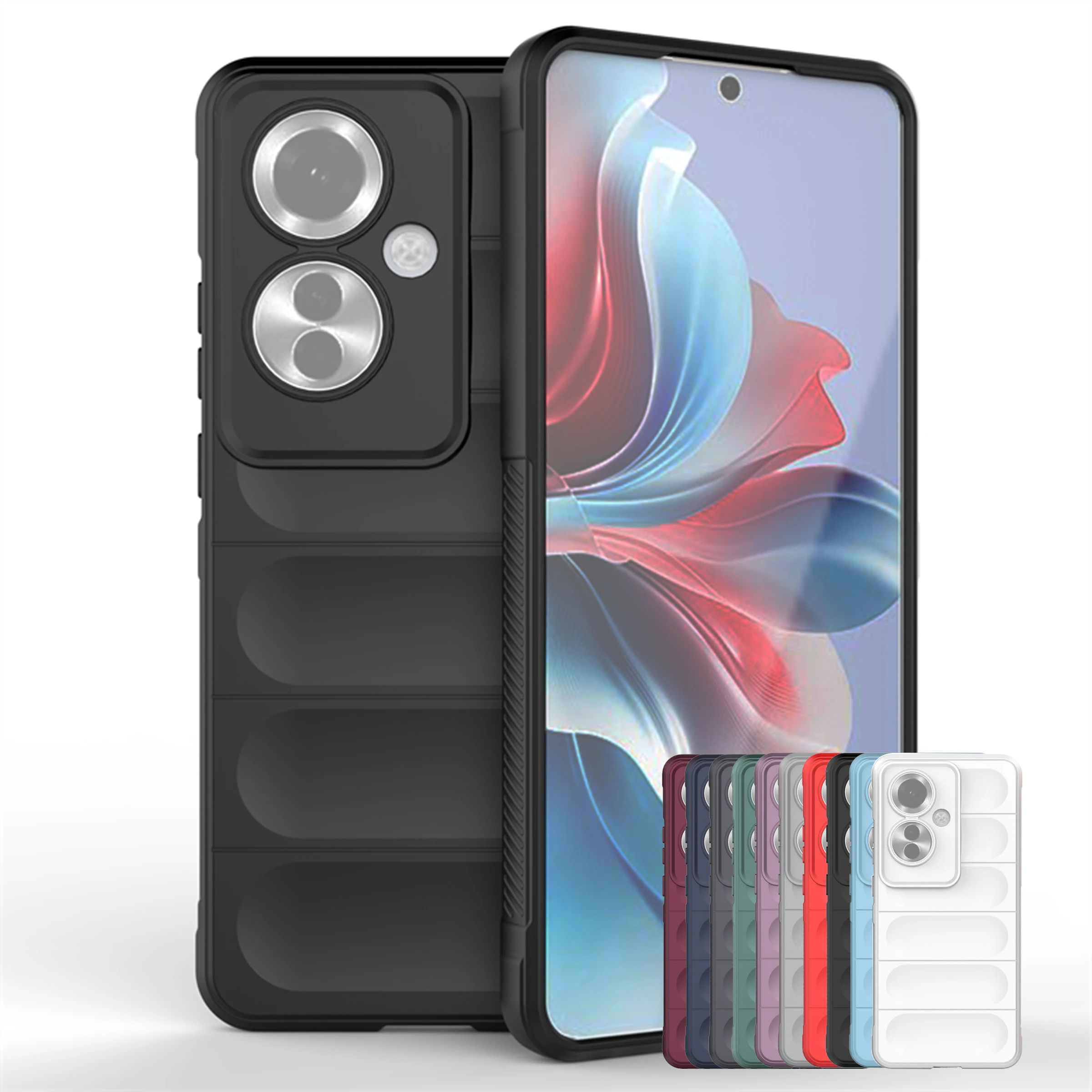 Cover Trasparente Per OPPO Reno 11F 5G + 2 Vetri Temperati 9H - Custodia Morbida TPU Ultrasottile Antiurto E Antigraffio - 2