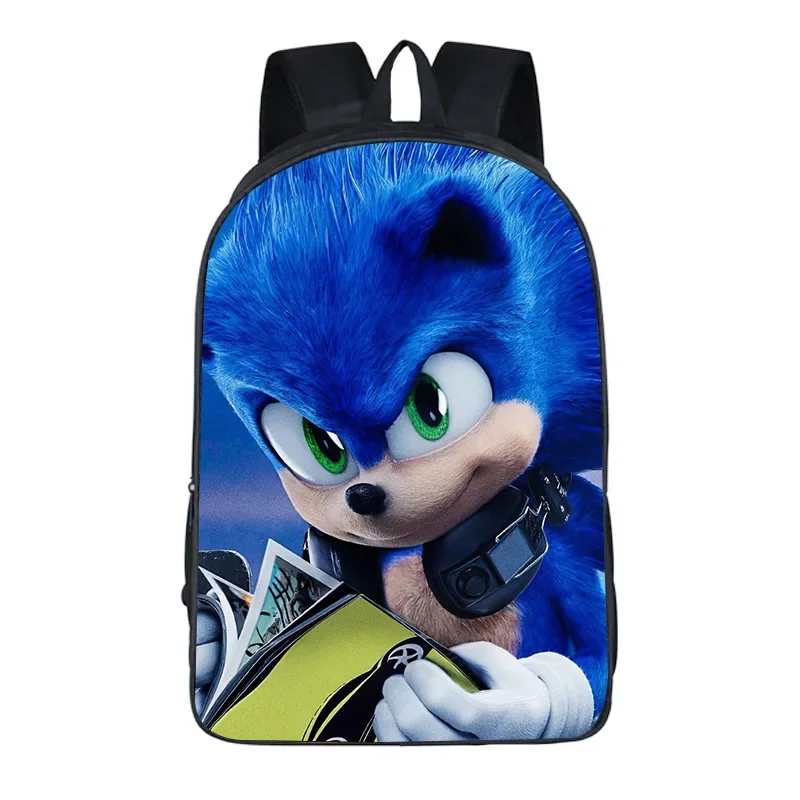 

New Sonic School Bag Children's Cartoon Backpack Girl Backpack Shoulders Outdoor Bag Beautiful Fashion Accessories