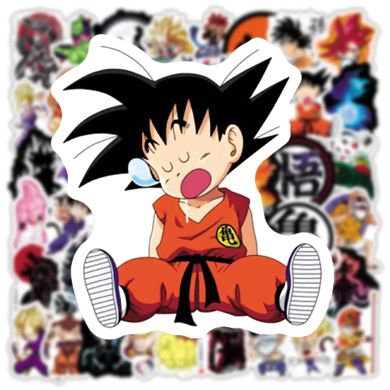 50/100/200Pcs Anime Dragon Ball Stickers for Kids Graffiti Skateboard Laptop Water Bottle Motorcycle Cartoon Sticker Toy Decals 4