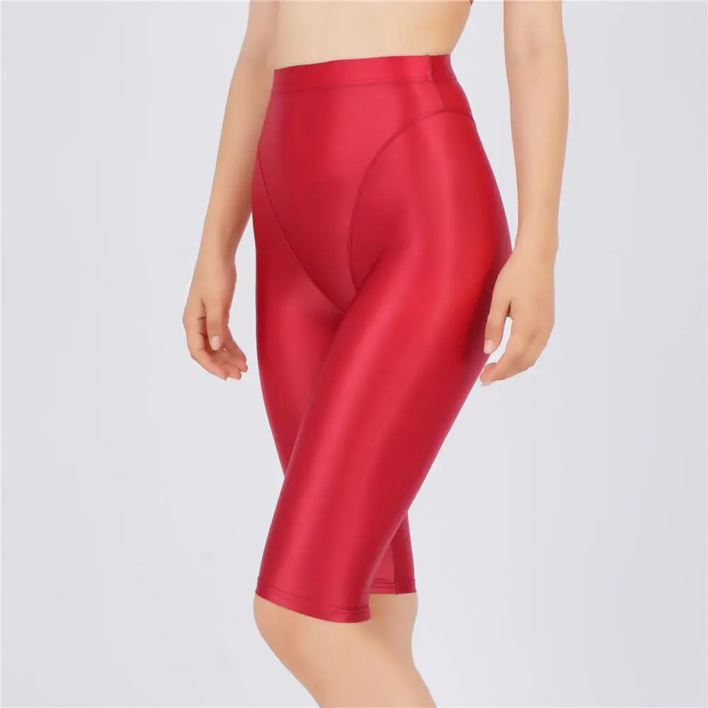 Sexy Women Thin Sheer See Through High Waist Shorts Pants Candy Color Elastic Shaper Hot Short Soft Casual Yoga Short Pant