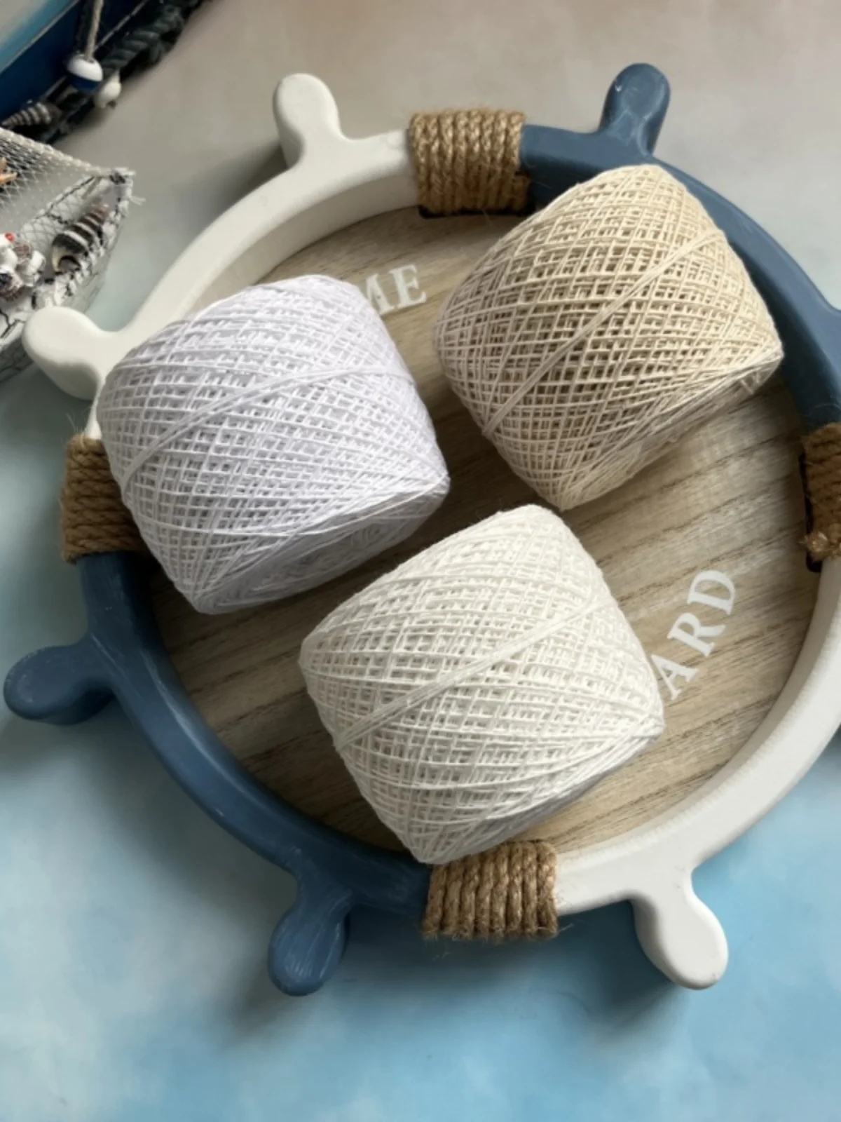 1Pc 100g Crocheting lace yarn hand knitting cotton yarn 1mm thread Crocheting table mat bag amigurumi Dream catcher knit line 2