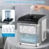 Maker Machine with Water Cooler Dispenser Combo, 48LBS/24H, S-M-L 3 Sizes Bullet Ice, Fast 6 Mins, 5LBS Ice Storage Basket, 2 Wa 4