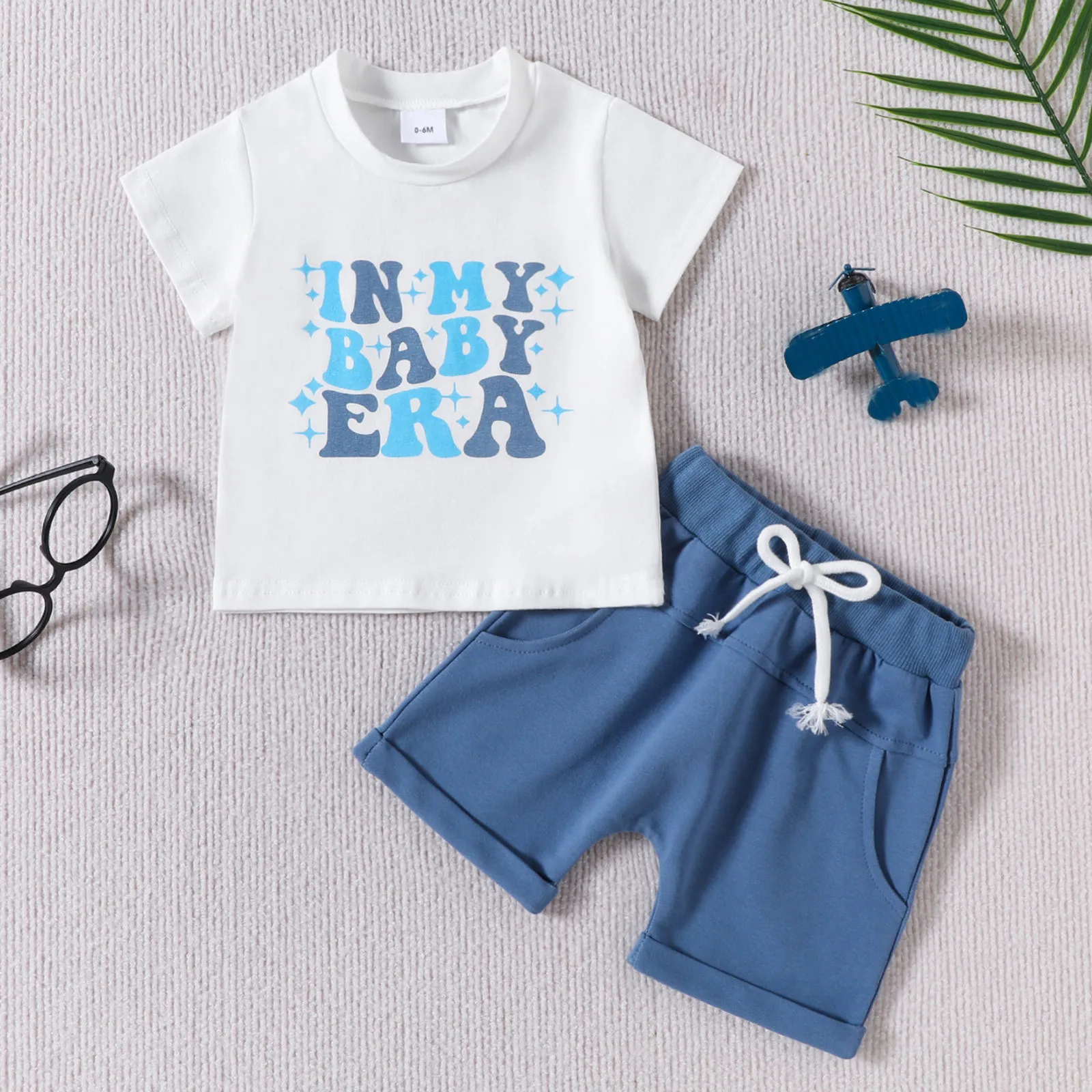 

0-3Y Newborn Toddler Baby Boys Clothes Sets Letter Print Short Sleeve T-shirt Shorts Summer Casual Two Piece Outfits Clothing