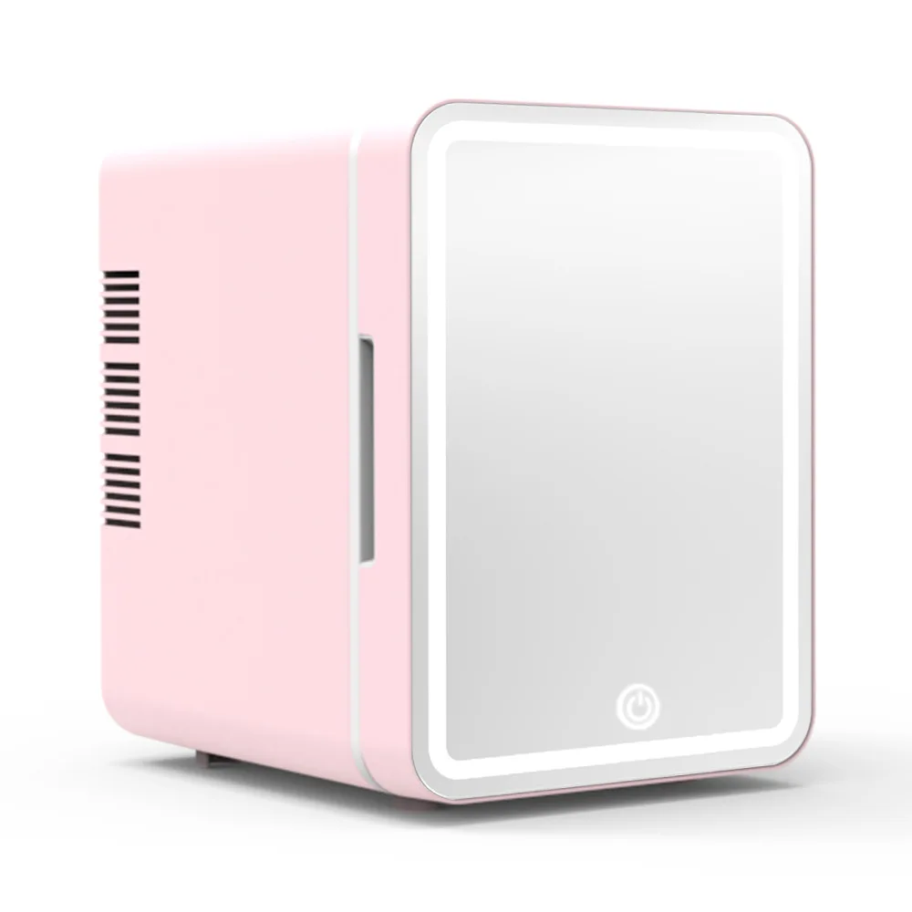 Smart table with led mirror fridge refrigerator 8l 10l small fridge mini smart touch table with refrigerators and freezers home