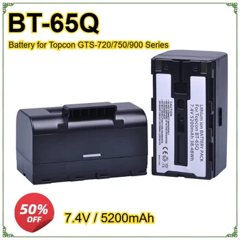 Batteria 5200mAh BT-65Q BT65Q per Topcon FC 200 2200 2500 GPT-7000i 7500 GTS-750 900 BT-60Q BT-66Q BT-61Q 7.4V 38.48Wh