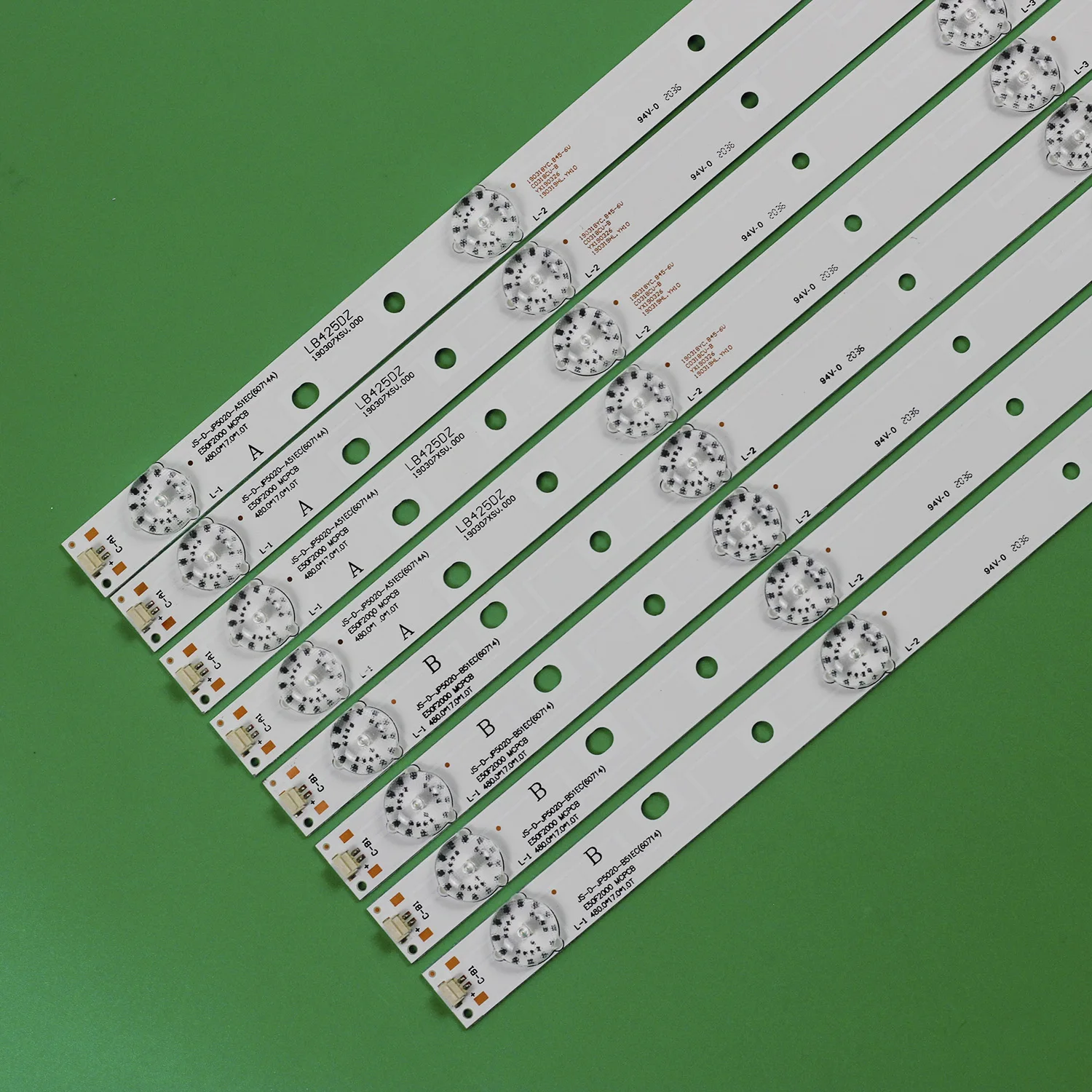 Faixa Led para Js-d-jp5020-a51ec Js-d-jp5020-b51ec E50f2000 Mcpcb D50-f2000 Led50fhds Ms-l0967-r Ms-l0967-l R7250d0401713 - Imagem 6