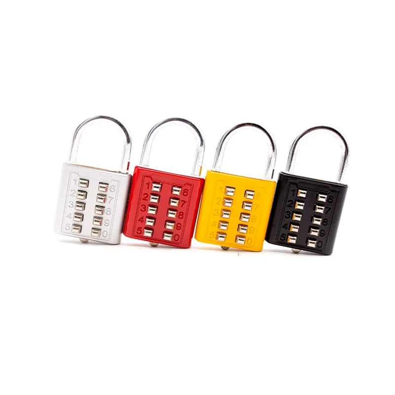 [Metal key code lock] Eight digit key lock fixed code padlock blind