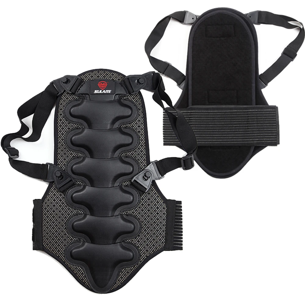 Motorcycle Back Protector Detachable Thick EVA Protection Back Pad Cushion Motorcycling Mountain Biking Skating Skiing