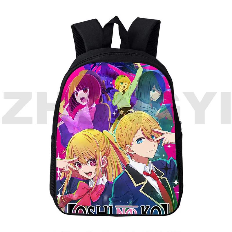 

12/16 Inch Anime Oshi No Ko Kawaii Backpack Women Rucksack Kindergarten 3D Cartoon School Bags for Girls Bookbag Shoulder Bag